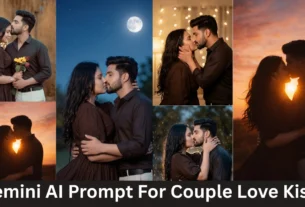 Gemini AI Prompt For Couple Love Kiss