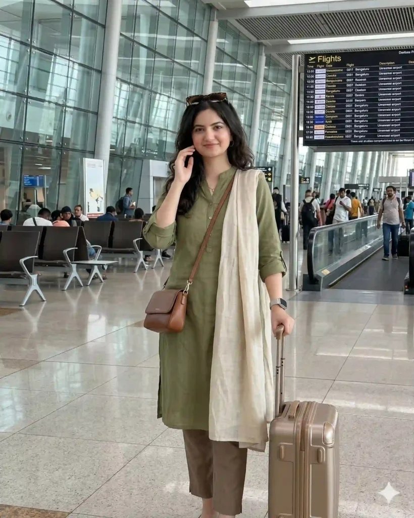 Gemini AI generated girl in kurti with natural lighting