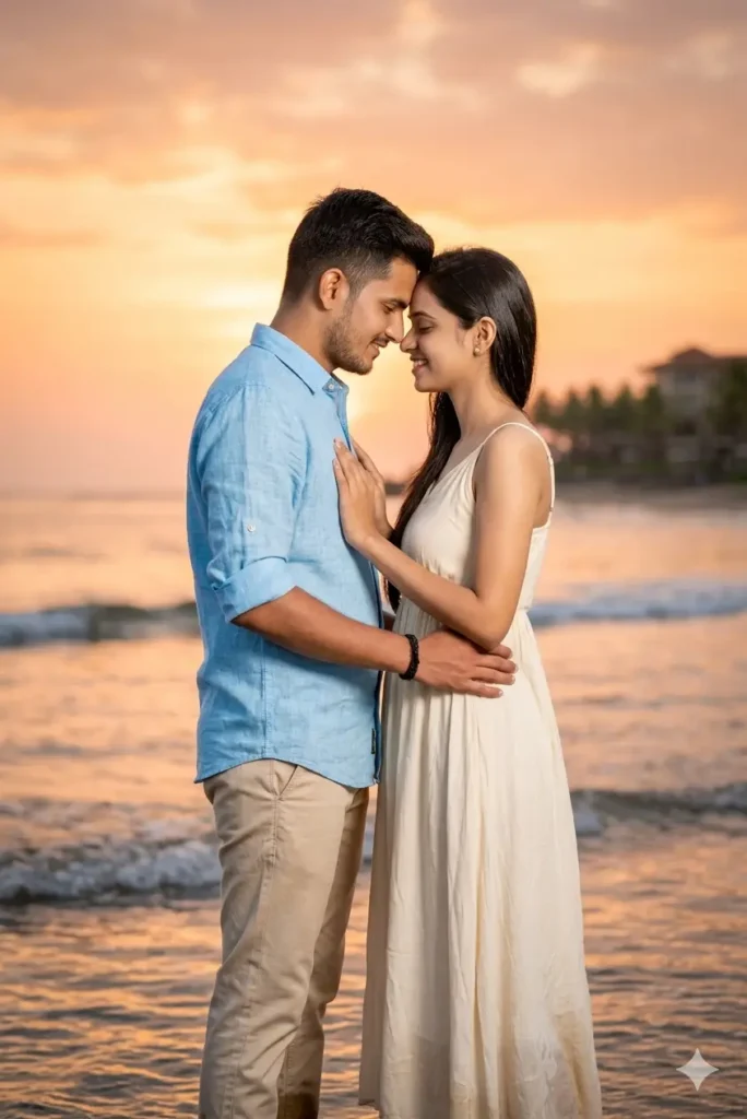 AI generated beautiful beach scene with soft waves and pastel sky